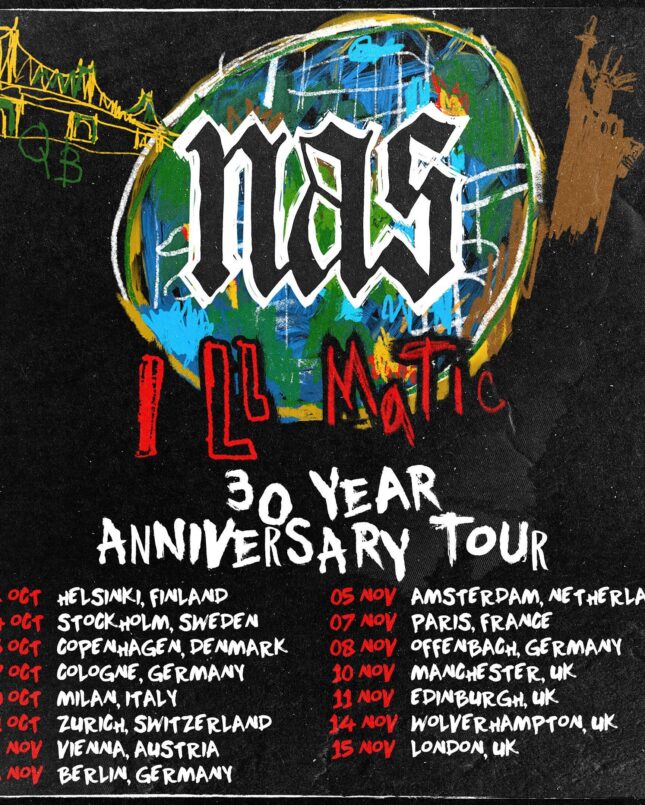 Nas 30 Year Anniversary Tour. Instagram