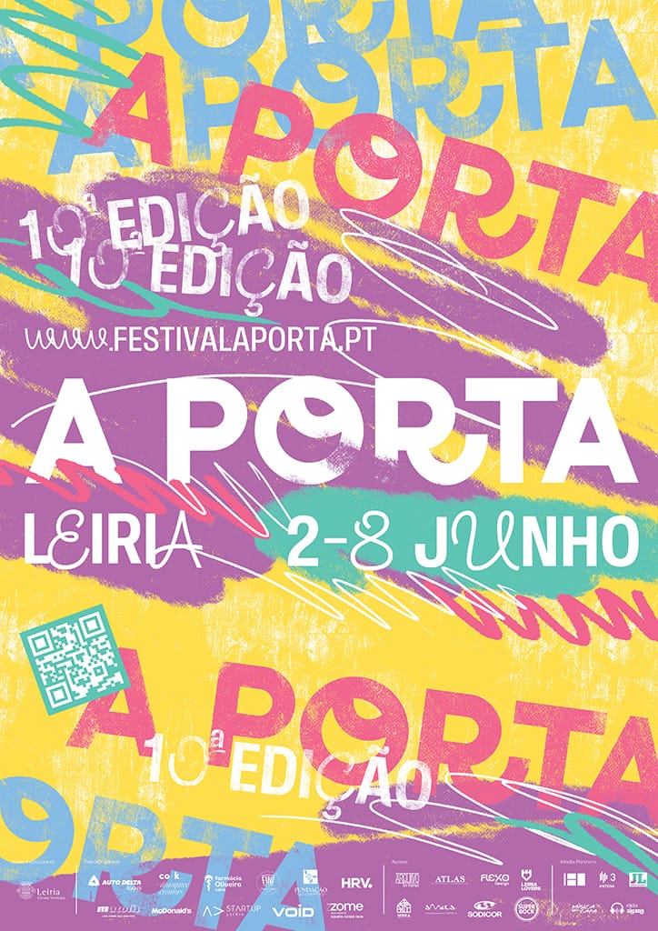 Imagem - Festival A Porta comemora 10 anos a celebrar Leiria 6 Festival A Porta 2025 - Cartaz.