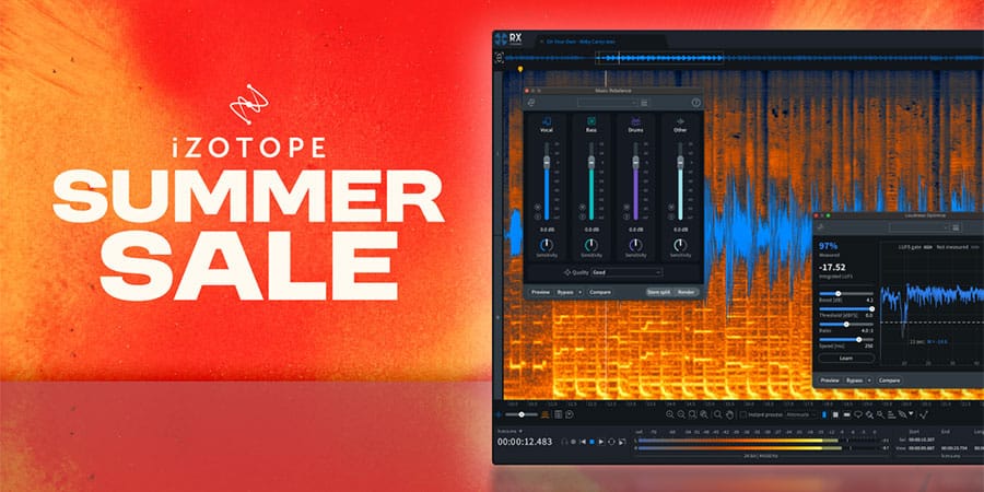 Não percas a iZotope Summer Sale!