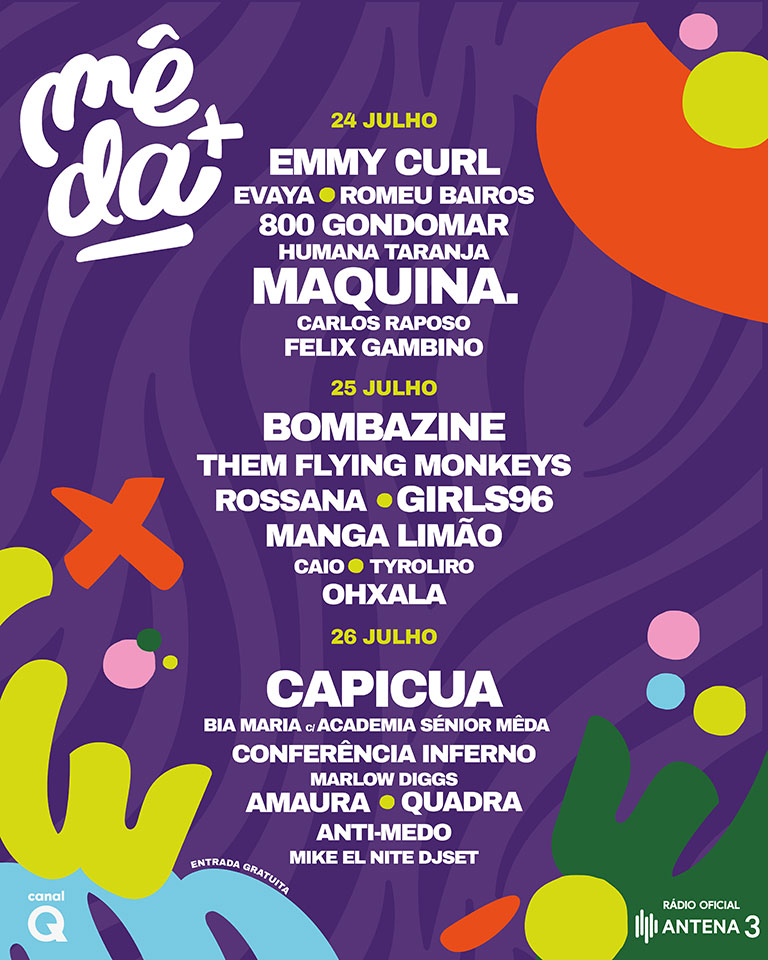 Festival Mêda+, Cartaz e Alinhamento