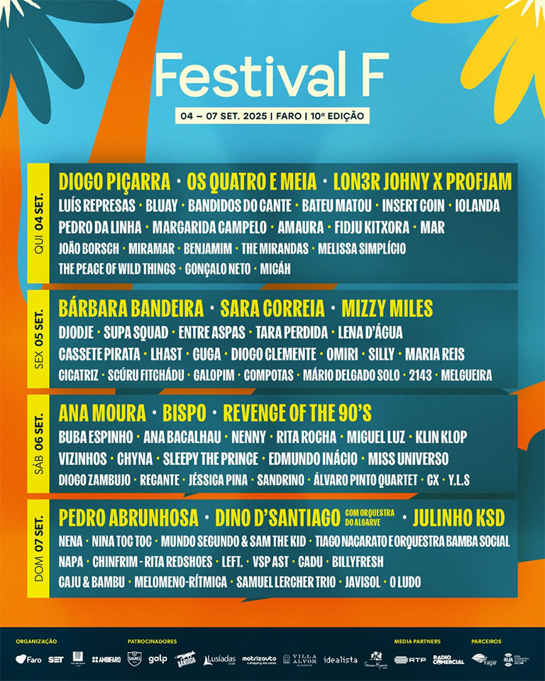 Festival F, Cartaz e Alinhamento