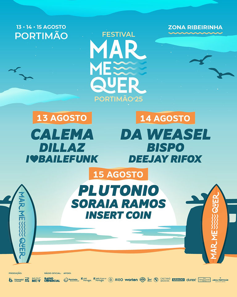 Imagem - Mar Me Quer 2025: Começa Hoje em Portimão Três Noites de Musica Para Não Perderes 2 Cartaz do Festival Mar Me Quer 2025