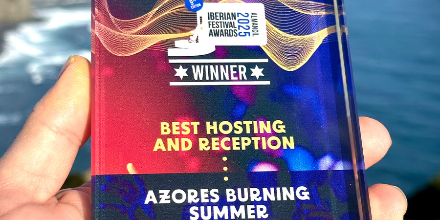 Imagem - Azores Burning Summer: O Festival que Põe os Açores no Mapa da Música Mundial 3 Azores Burning Summer, Best Hosting and Reception Award. Crédito Fotografia: Azores Burning Festival