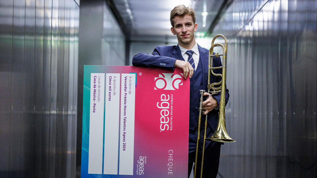 Gonçalo Nova, vencedor do prémio Novos Talentos Ageas. Créditos Fotografia: Miguel Pereira, Casa da Música