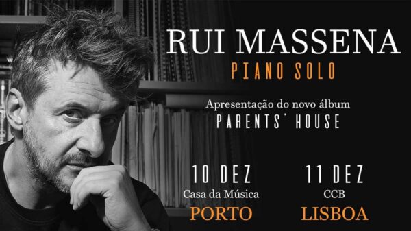 Rui Massena apresenta Parents' House. Ao vivo dia 10 de Dezembro no Porto, dia 11 de Dezembro em Lisboa e 16 de Dezembro, no Fórum de Braga.