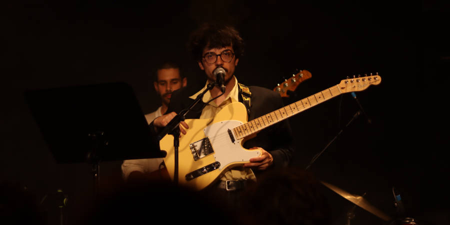Ricardo Reis Soares ao vivo. Crédito Fotografia: João Vieira
