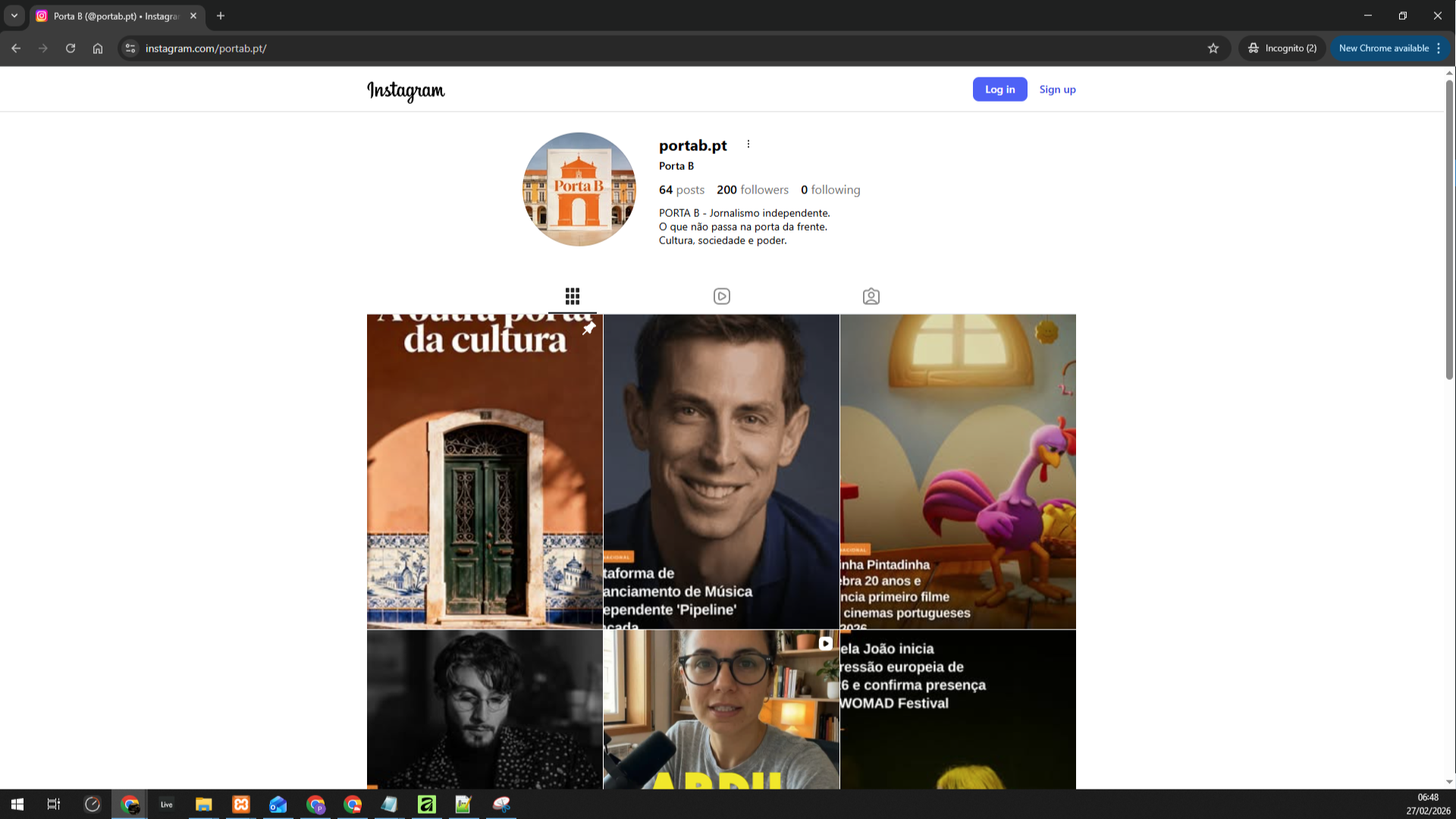 Imagem - Site PortaB.pt "recicla" artigos do musica.com.pt e de mais orgãos de comunicação social 26 Imagem - igpb 03
