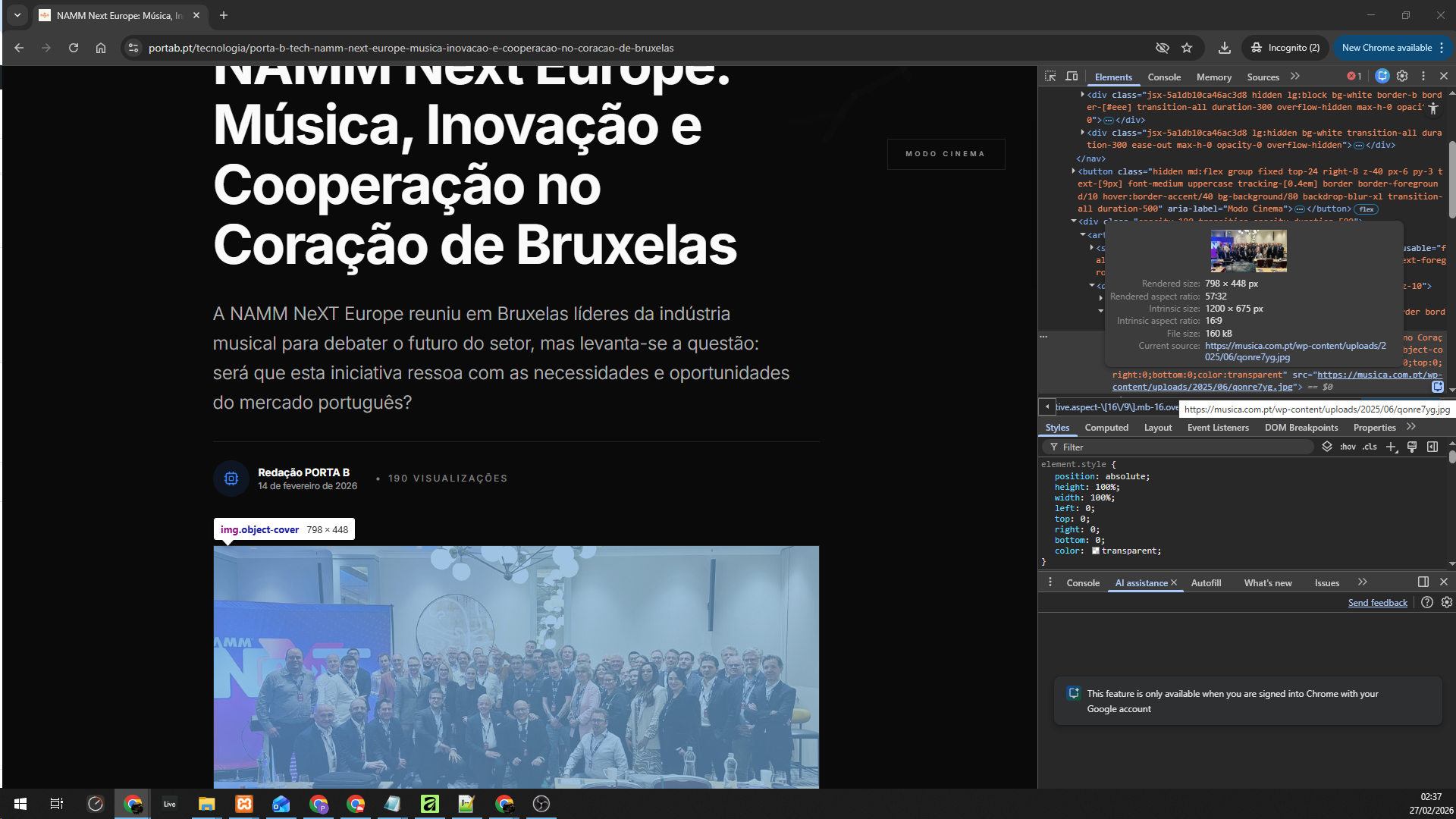 Imagem - Site PortaB.pt "recicla" artigos do musica.com.pt e de mais orgãos de comunicação social 4 Imagem - screenie001