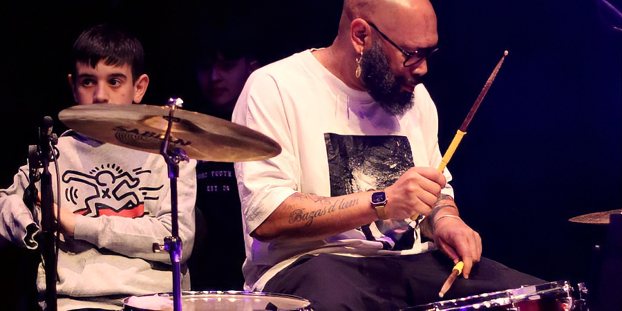 "Três Tempos", com Bruno Pinto e Xullaji. Teatro Viriato. Crédito Fotografia: Musica.com.pt