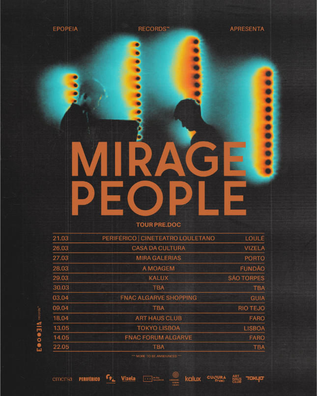 Imagem - Mirage People levam tour "PRE.DOC" pelo país e filmam tudo para documentário 2 Mirage People, cartaz da tour "PRE.DOC"