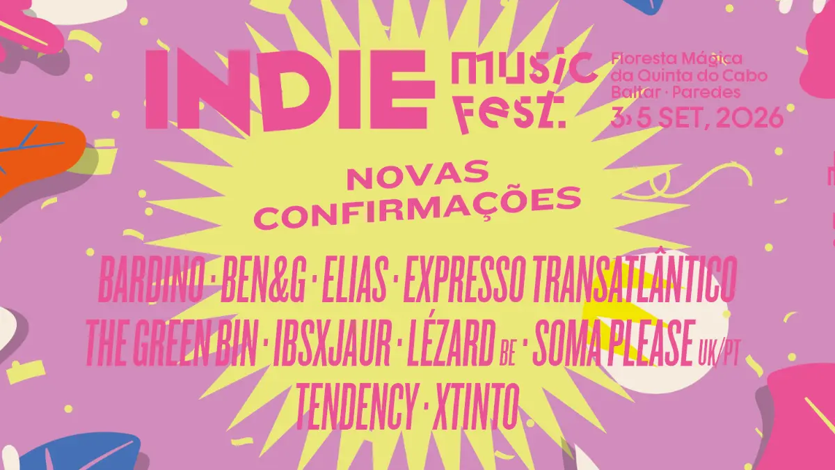 Indie Music Fest 2026, de 3 a 5 de Setembro 2026