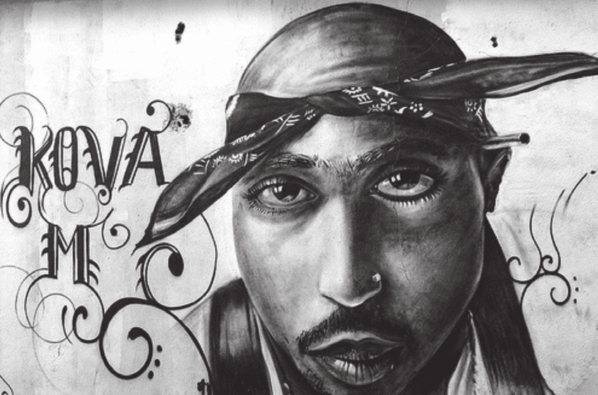 Imagem - Figura 4 Tupac Shakur 1 Alto da Cova da Moura Fonte Foto do autor Ricardo Campos