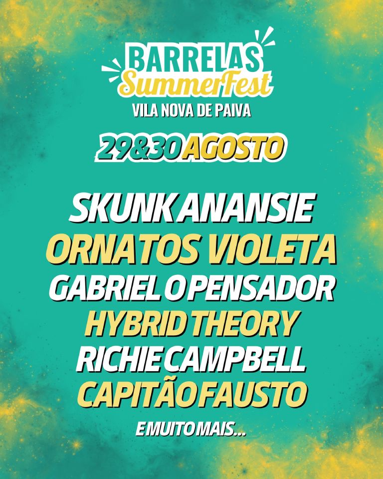 Barrelas Summer Fest 2025 Cartaz / Creditos Barrelas Summer Fest