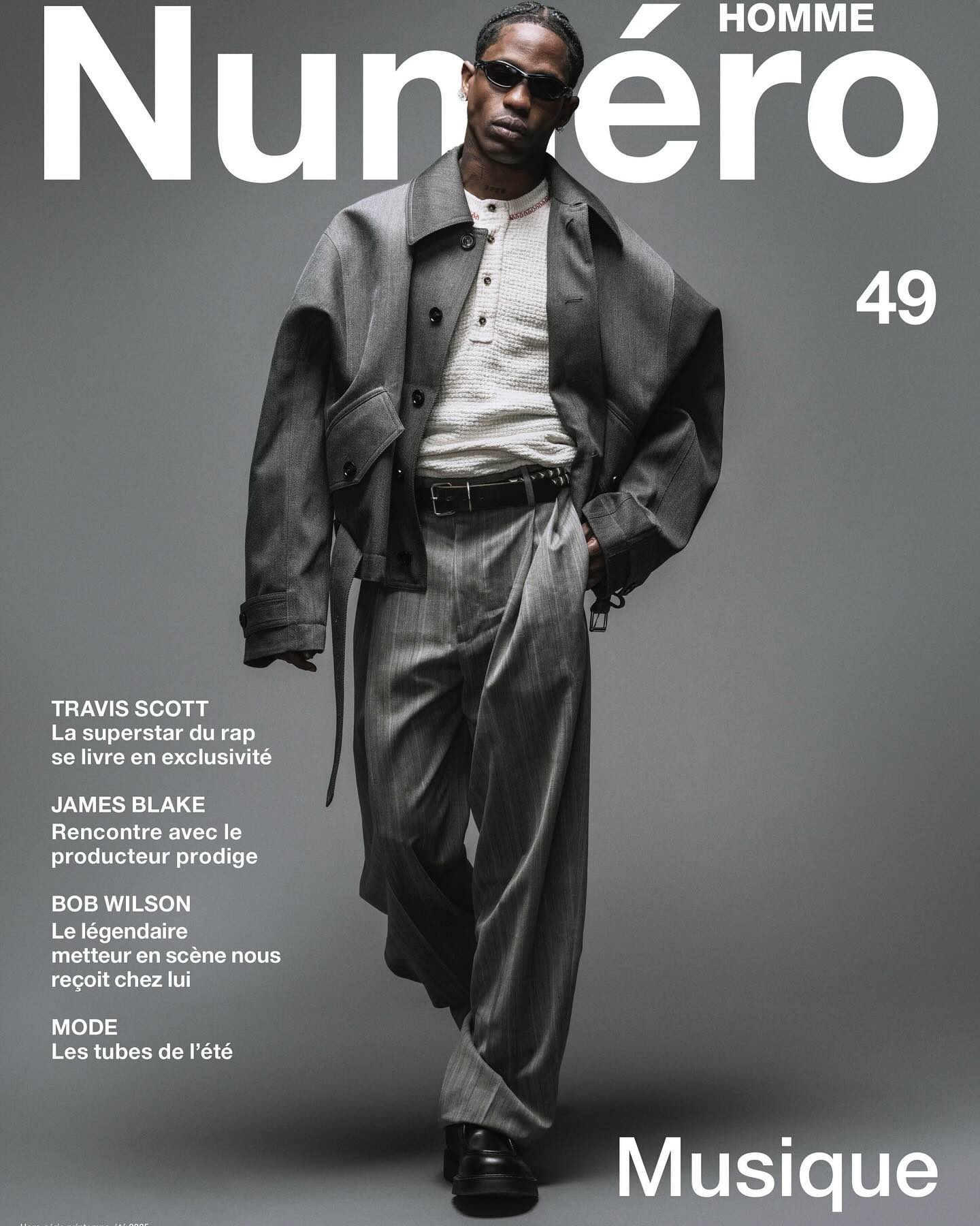 Novo album de Travis Scott Capa Numero Homme / Creditos Fotografia Imagem Instagram@Travis Scott