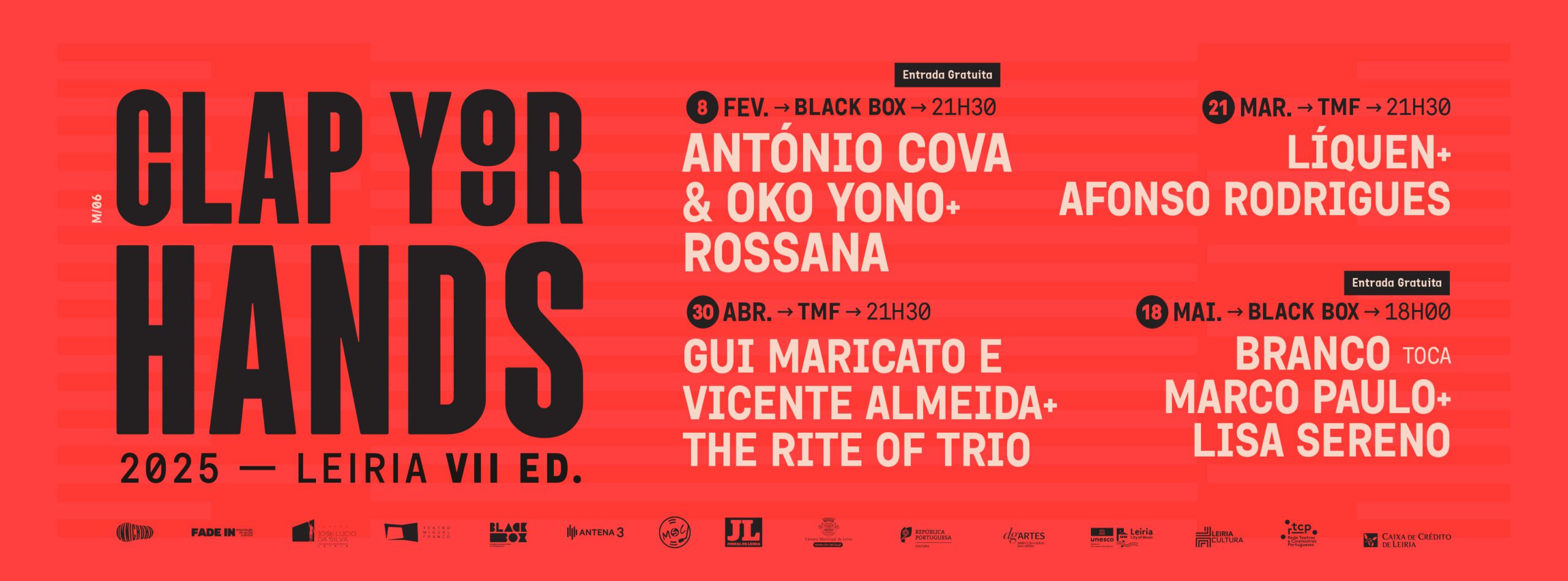 Cartaz Clap Your Hands 2025 Leiria