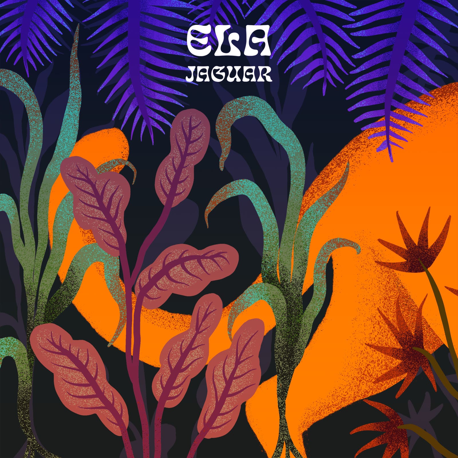 Ela Jaguar, capa do álbum de estreia homónimo "Ela Jaguar". Créditos capa: abismo.std