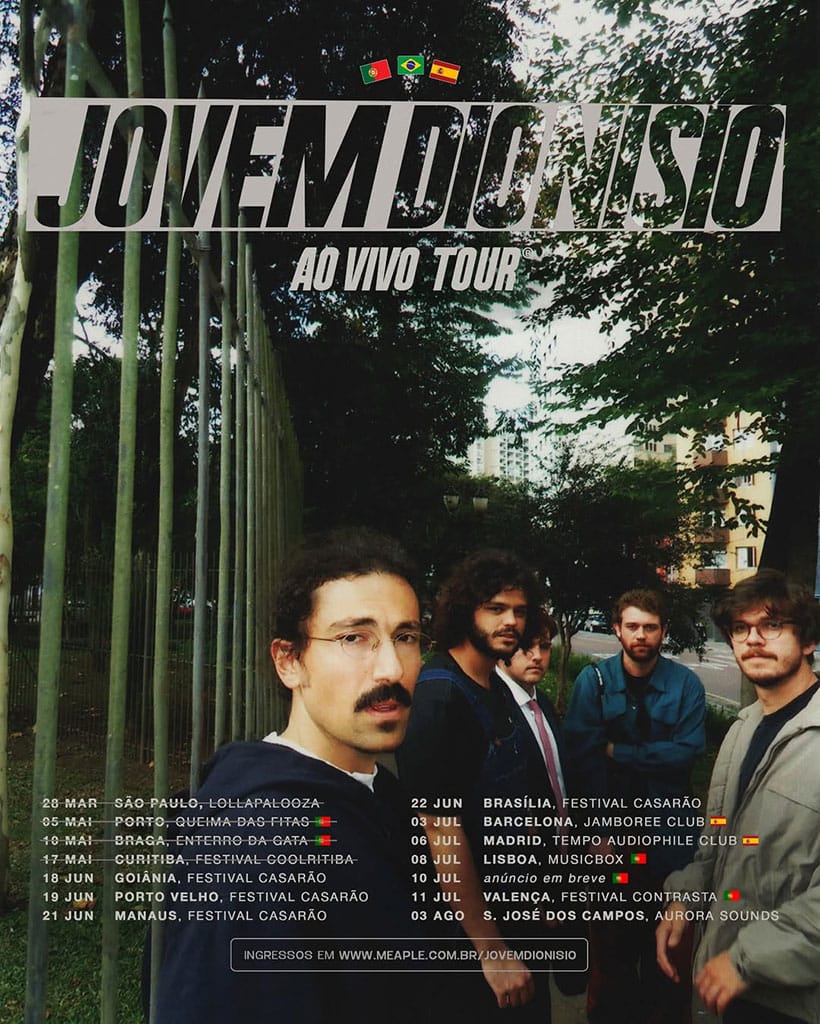 Jovem Dionísio, Cartaz Tour