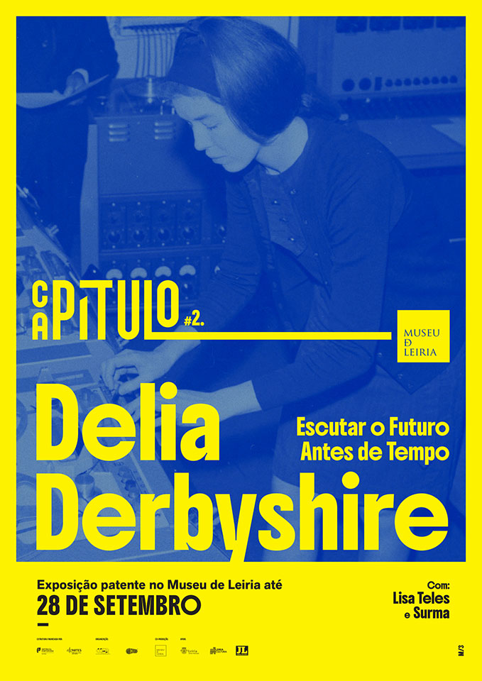 Delia Derbyshire, cartaz da Exposição no Museu de Leiria, sala do Capítulo