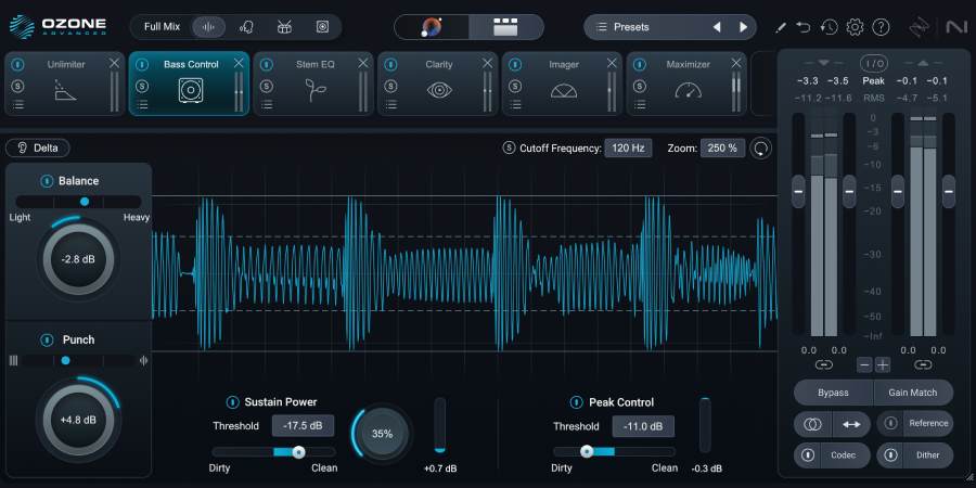Ozone 12 - Ferramenta BassControl
