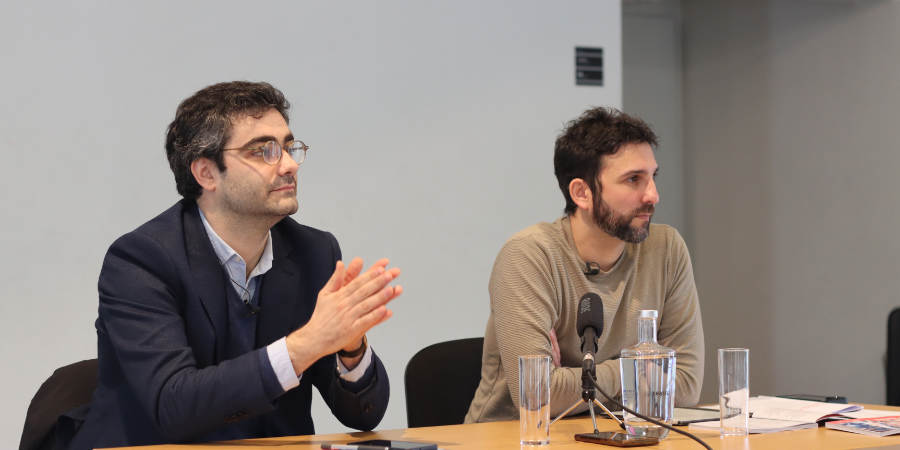 Imagem - Teatro Viriato: Abertura da Temporada Fevereiro - Julho 2026 2 António M Cabrita e Guilherme Gomes. Apresentação da temporada Fevereiro-Julho 2026 do Teatro Viriato em Viseu.