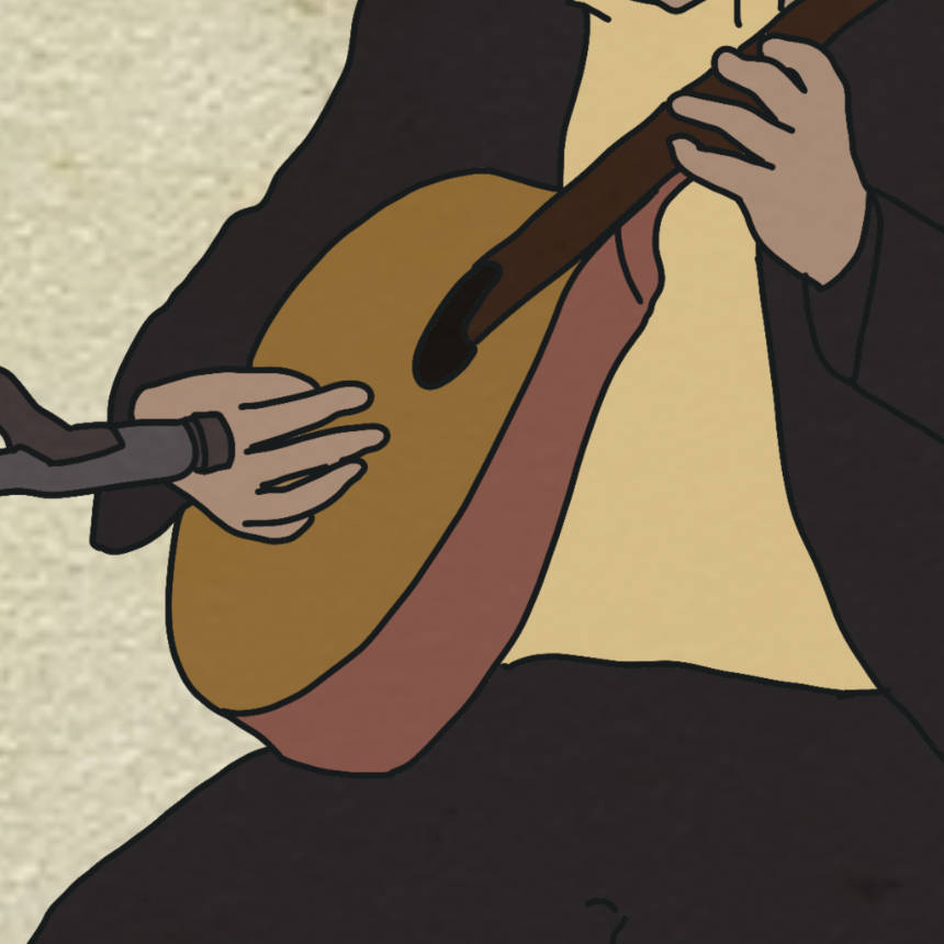 cravo, capa do single "Lição"