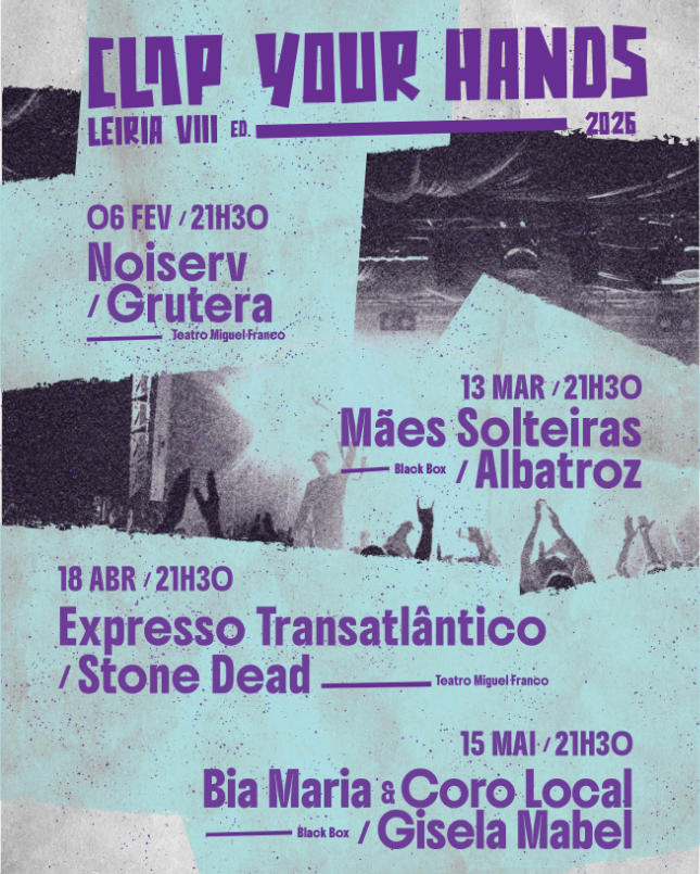 Cartaz da 8ª Edição do Festival Clap Your Hands 2026