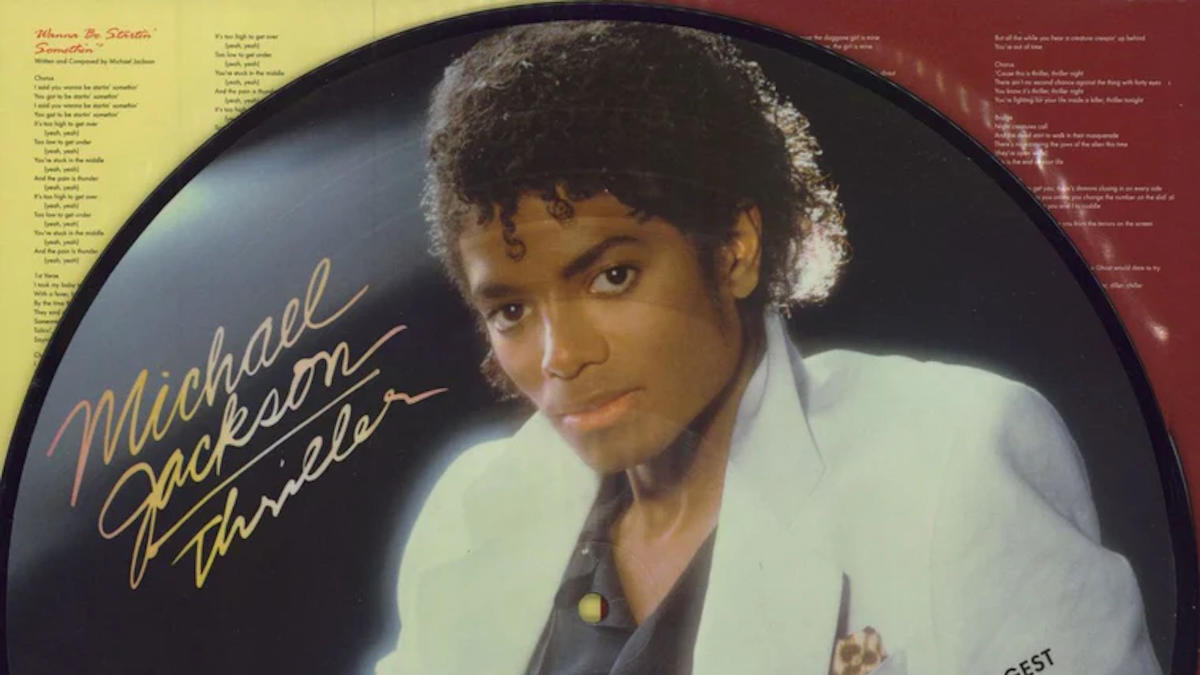 Michael Jackson, vinil de "Thriller". Crédito fotografia: @michaeljackson, Instagram