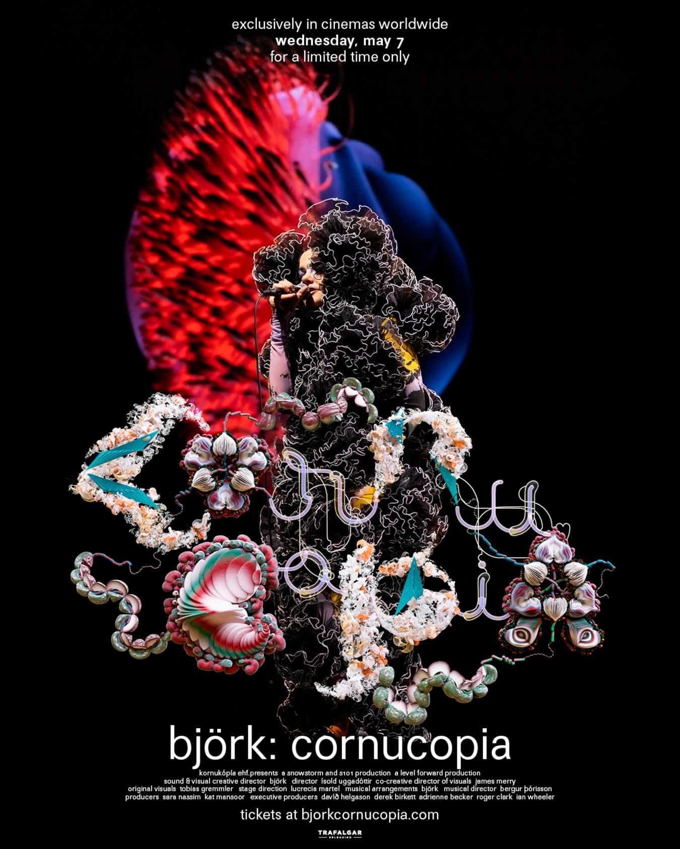 Imagem - Bjork Cornucopia: espetáculo gravado em Lisboa chega aos cinemas 1 Poster Bjork Cornucopia / Creditos Instagram Bjork