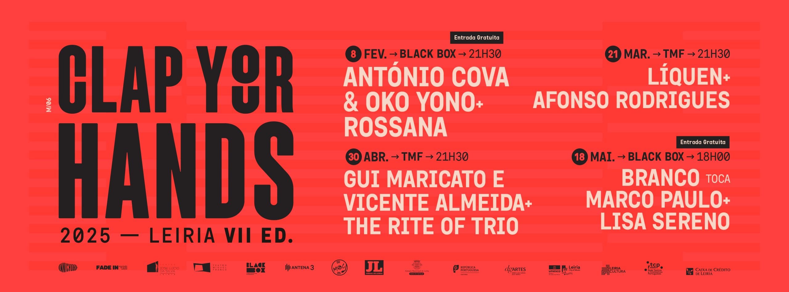 Cartaz Clap Your Hands 2025 Leiria