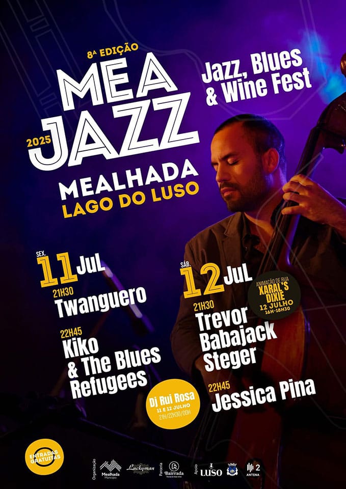 Imagem - Meajazz & Blues 2025: dois dias de concertos gratuitos na Mealhada 4 Cartaz do Meajazz e Blues 2025