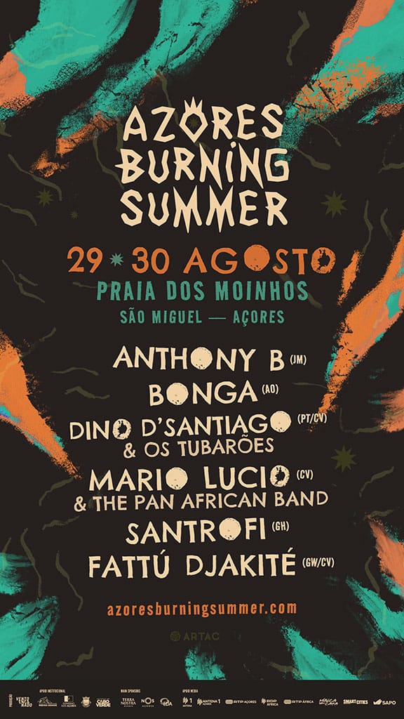 Cartaz do Azores Burning Summer Festival 2025