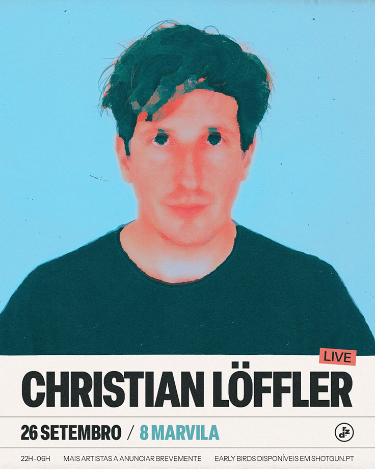 Cartaz de Christian Löffler, a não perder no 8 Marvila em Lisboa dia 26 de Setembro