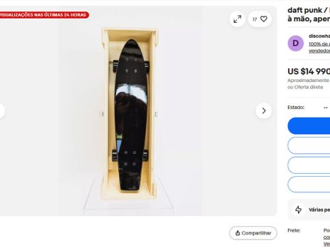 Skate dos Daft Punk. Screenshot tirado do eBay.