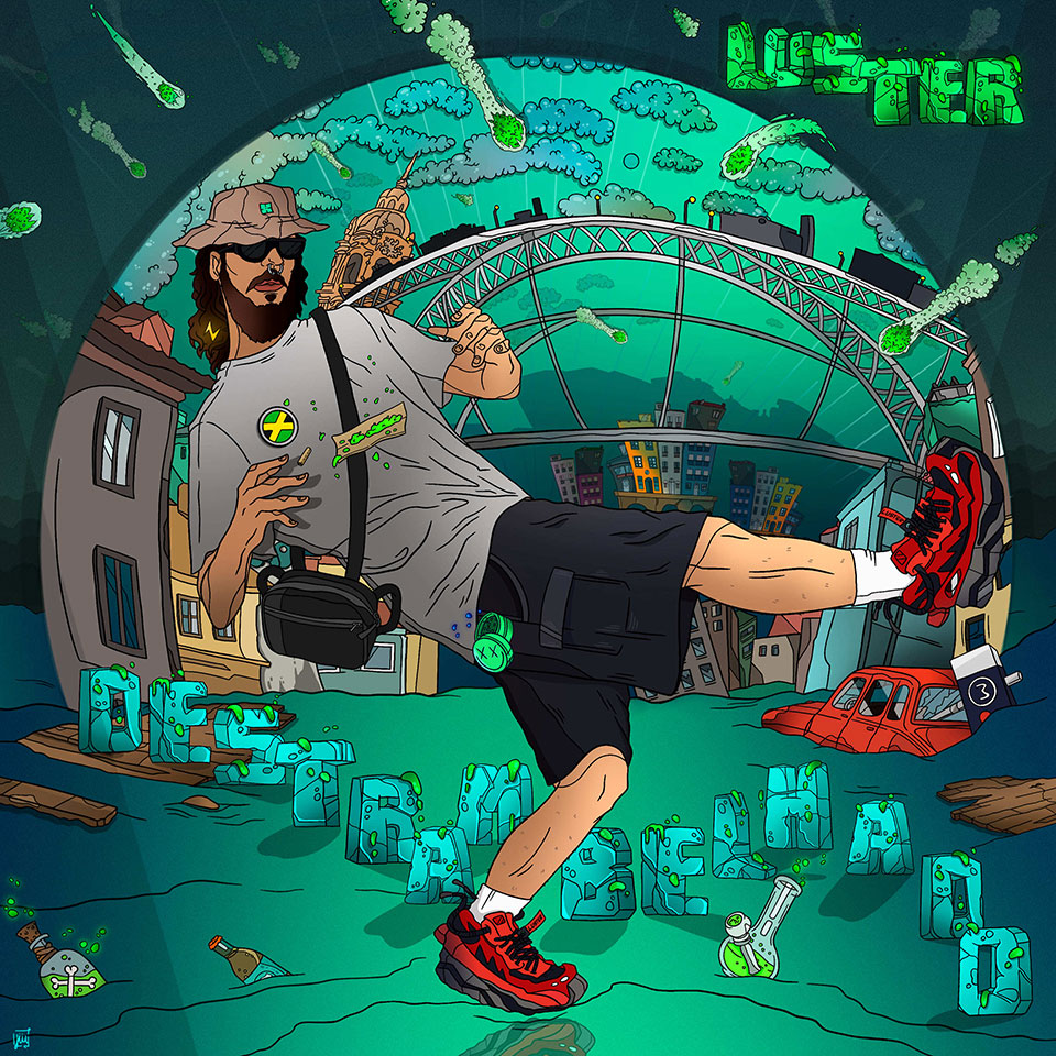 Imagem - Luster faz das tripas coração em "Destrambelhado" 2 Luster, capa do álbum "Destrambelhado". Crédito Artwork: Joana Militão