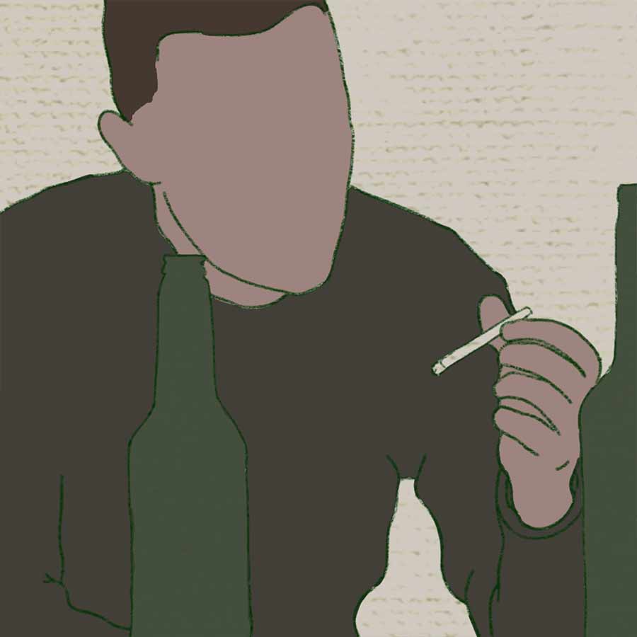 Imagem - "No Fundo": cravo mergulha na melancolia mais visceral do projeto 2 cravo, capa do single "No Fundo"