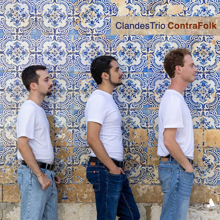 Imagem - ClandesTrio apresenta "ContraFolk" com concerto ao vivo no Porto 1 ClandesTrio, capa do álbum "ContraFolk"