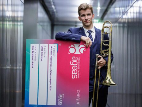Gonçalo Nova, vencedor do prémio Novos Talentos Ageas. Créditos Fotografia: Miguel Pereira, Casa da Música